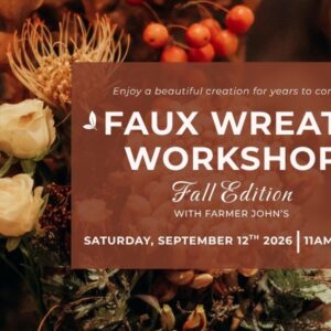 WORKSHOP - FAUX WREATH - SEPT 12TH